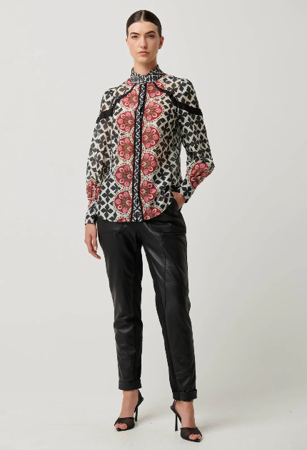 Once Was Astrid cotton silk shirt