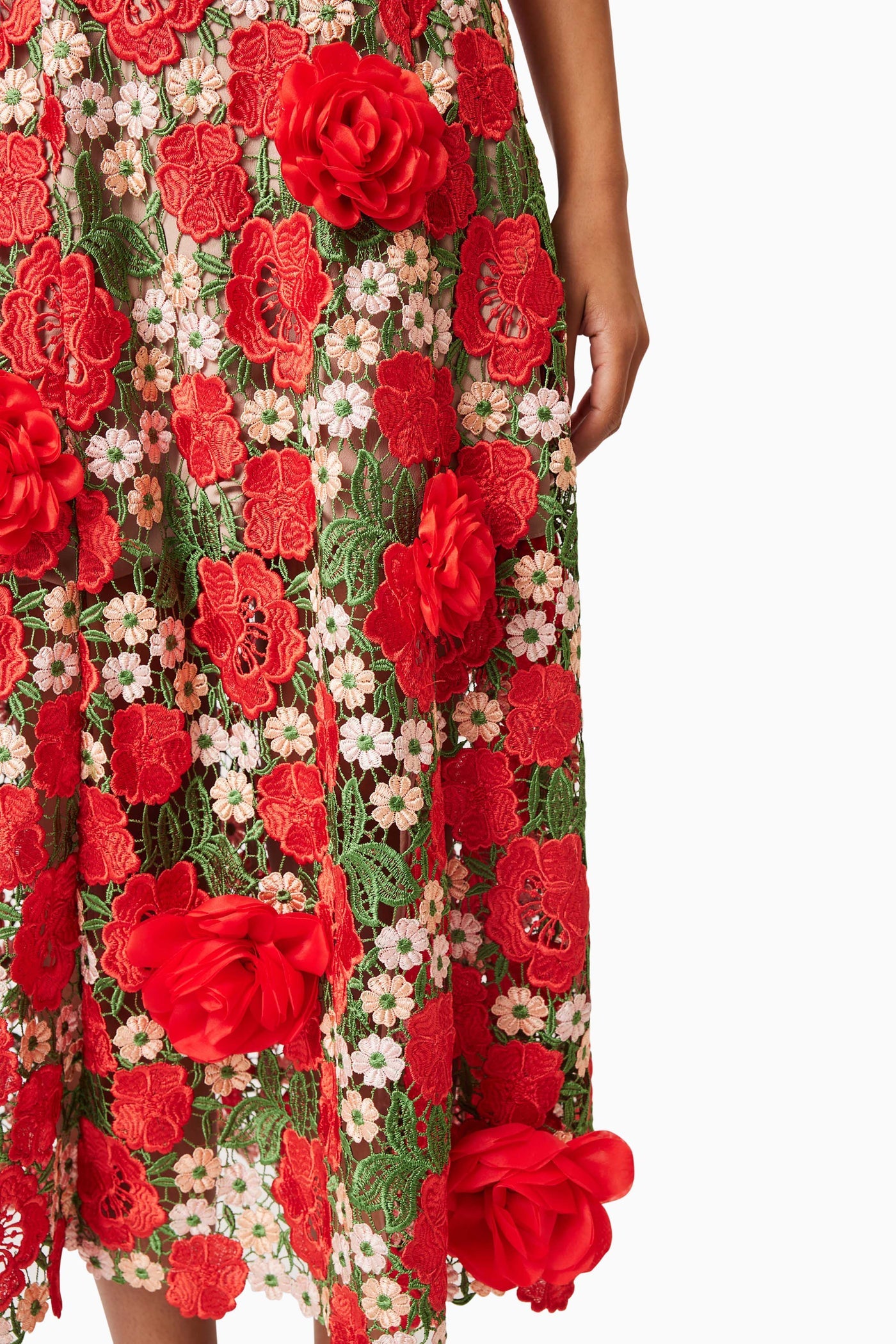 Elliatt Roselyn lace midi dress