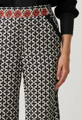 Once Was willow viscose Donny half elastic pant