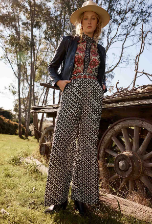 Once Was willow viscose Donny half elastic pant