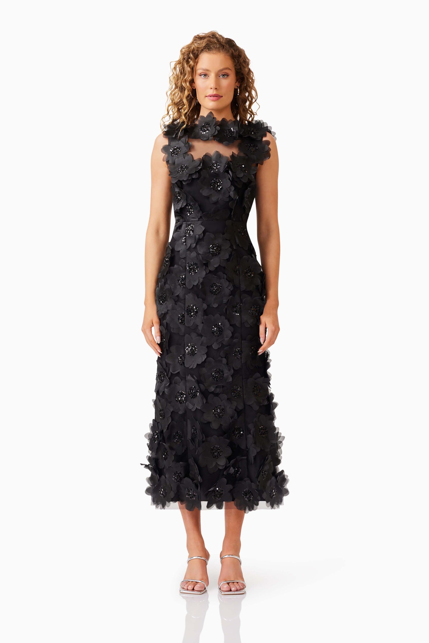 Elliatt CherryBlossom lace midi dress