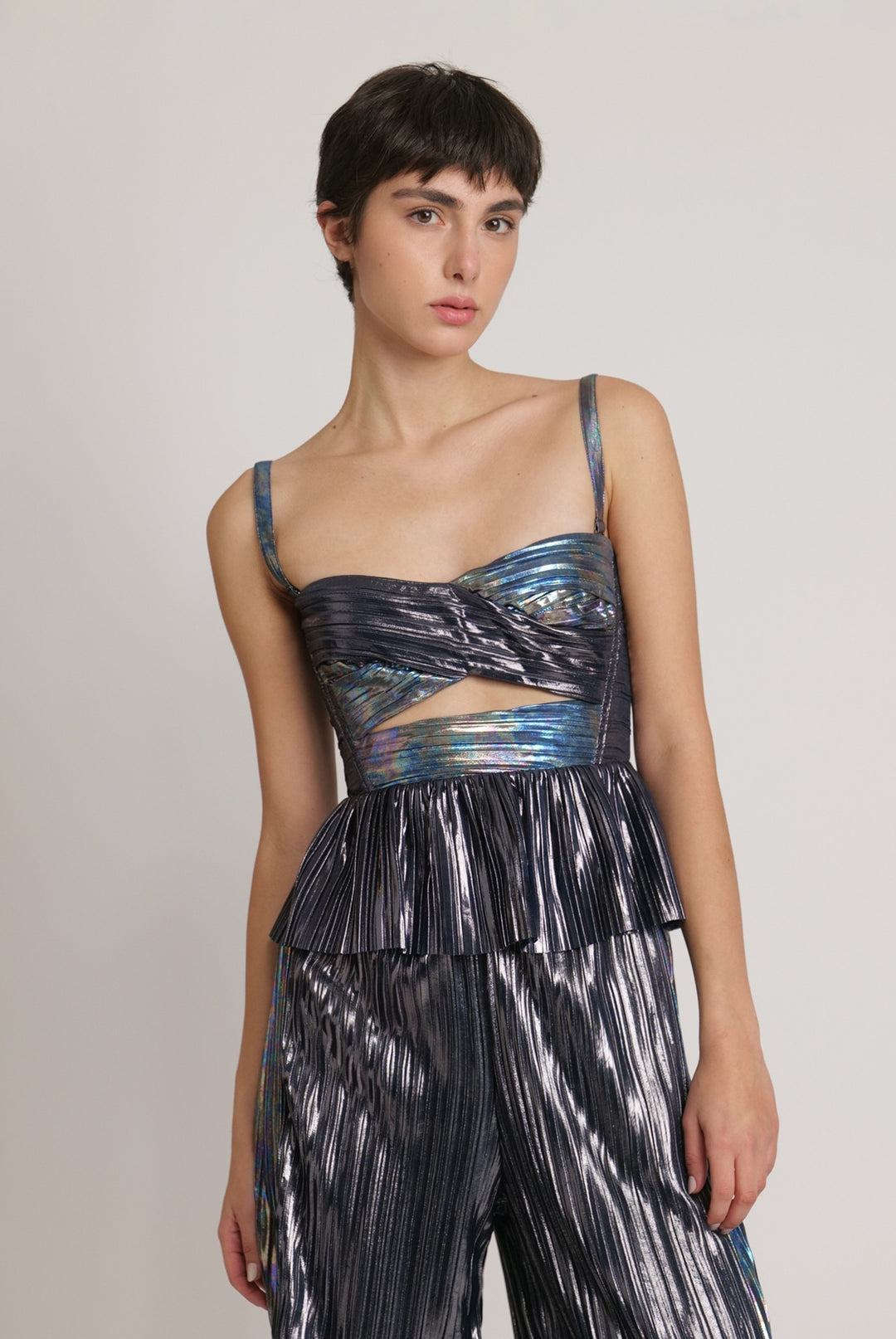 Sabina Musáyev Aaron top metallic