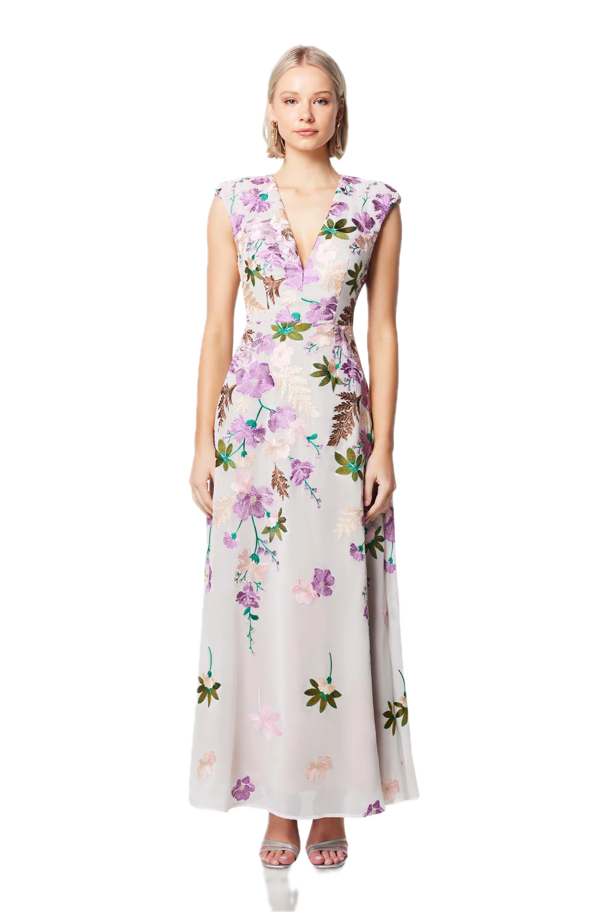 Elliatt Venetian Floral Maxi Dress in Multi Reverie – Elegant Embroidered Gown