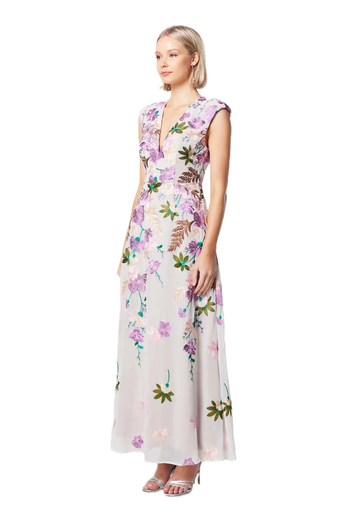 Elliatt Venetian Floral Maxi Dress in Multi Reverie – Elegant Embroidered Gown