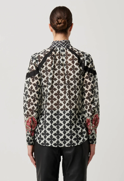 Once Was Astrid cotton silk shirt