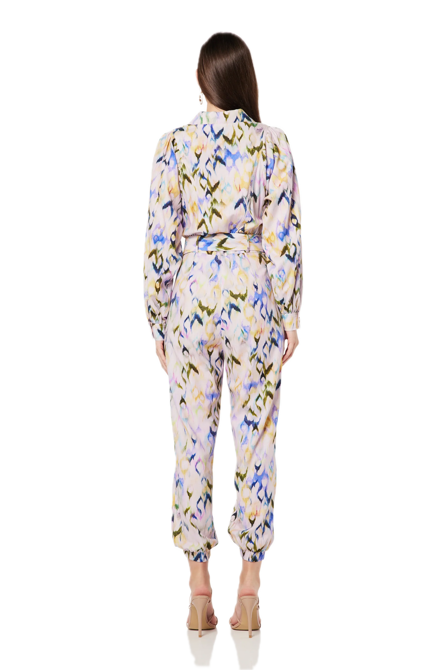 Elliatt Sallie Cotton Jumpsuit with Puffed Sleeves - 80's Glam Inspired