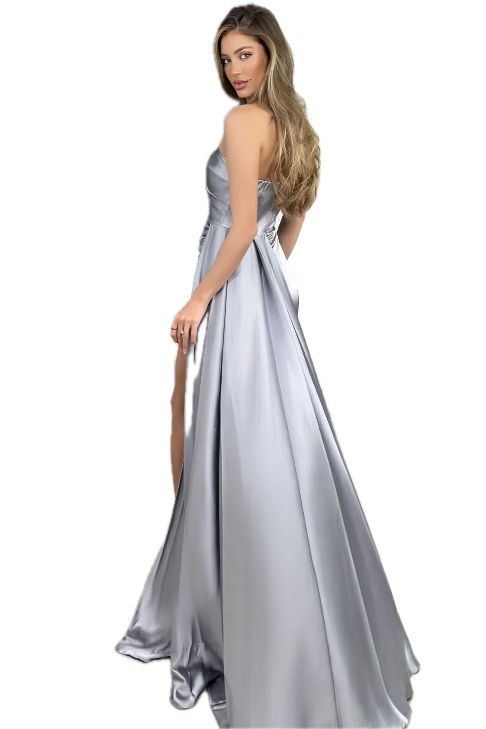 Jadore Evening Gown by – Elegant Strapless Dress with Off-Shoulder Detail