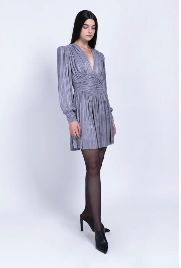 SABINA MUSAYEV SHAYA DRESS - Bread Boutique - asymmetrical, GLAMOROUS, GORGEOUS, MAUVE, SABINA MUSAYEV, SEXY, SHIMMER, SOFT, SOPHISTICATED, STUNNING, SUPERB, WAISTED - Darwin boutique - Darwin fashion