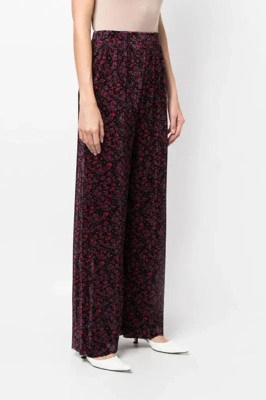 SABINA MUSAYEV HAISLEY PANTS - BLACK PRINT - Bread Boutique - asymmetrical, black, BLACK FLORAL, GLAMOROUS, GORGEOUS, PANT, pants, SABINA MUSAYEV, SEXY, SOFT, SOPHISTICATED, STUNNING, SUPERB, WAISTED - Darwin boutique - Darwin fashion