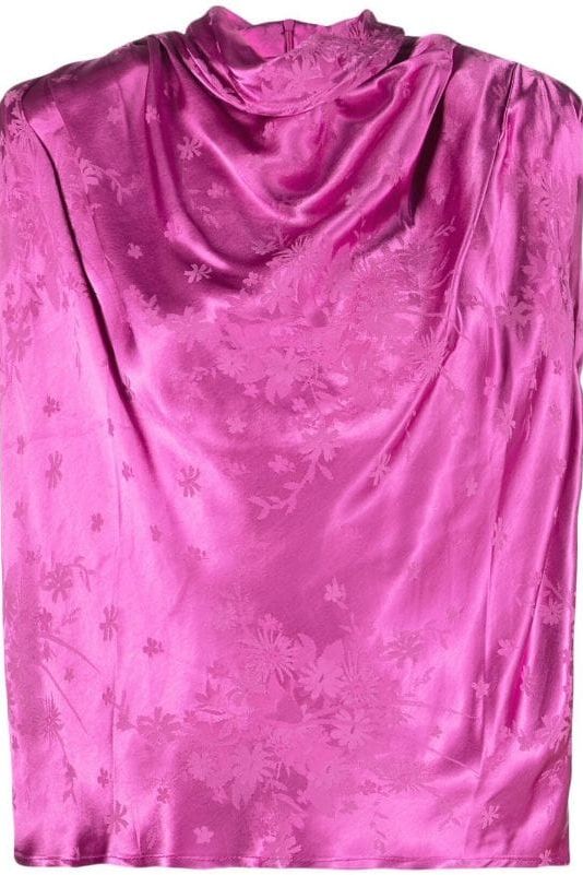 SABINA MUSAYEV RIDLEY TOP FUCHSIA - Bread Boutique - fuschia, GLAMOROUS, GORGEOUS, loose fit, polyester, SABINA MUSAYEV, SATIN, SEXY, shiny, sleeveless, SOFT, SOPHISTICATED, STUNNING, stylish, SUPERB, TOP, TOPS - Darwin boutique - Darwin fashion