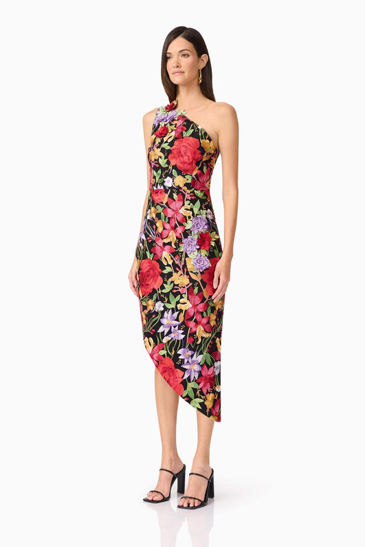Elliatt Talia asymmetrical one shoulder lace dress