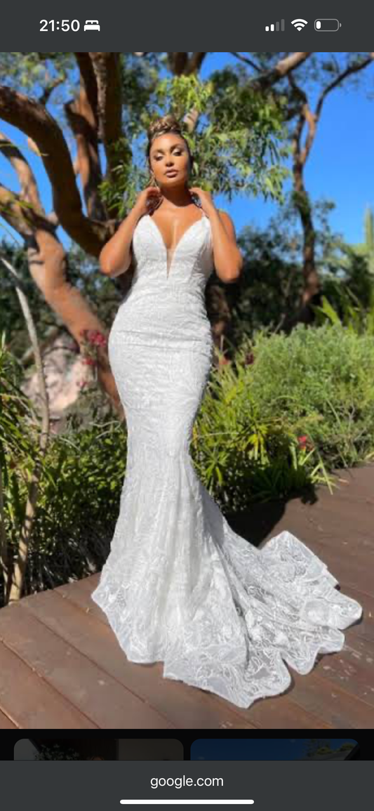 Jadore Australia White beaded gown