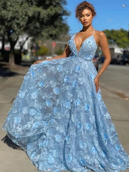 J’Adore limited edition 3D lace full length gown
