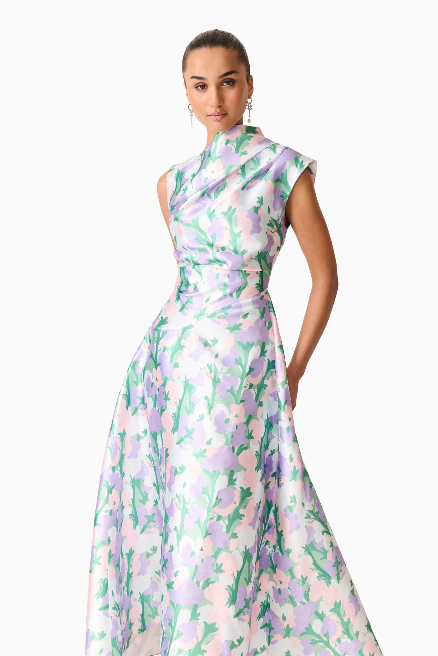 Elliatt Lavina printed floral Gown
