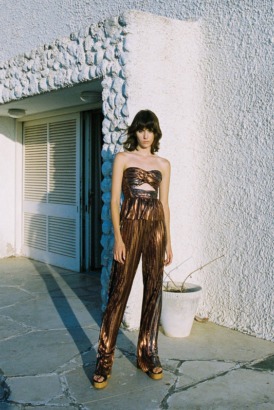Sabina Musáyev Aaron top metallic
