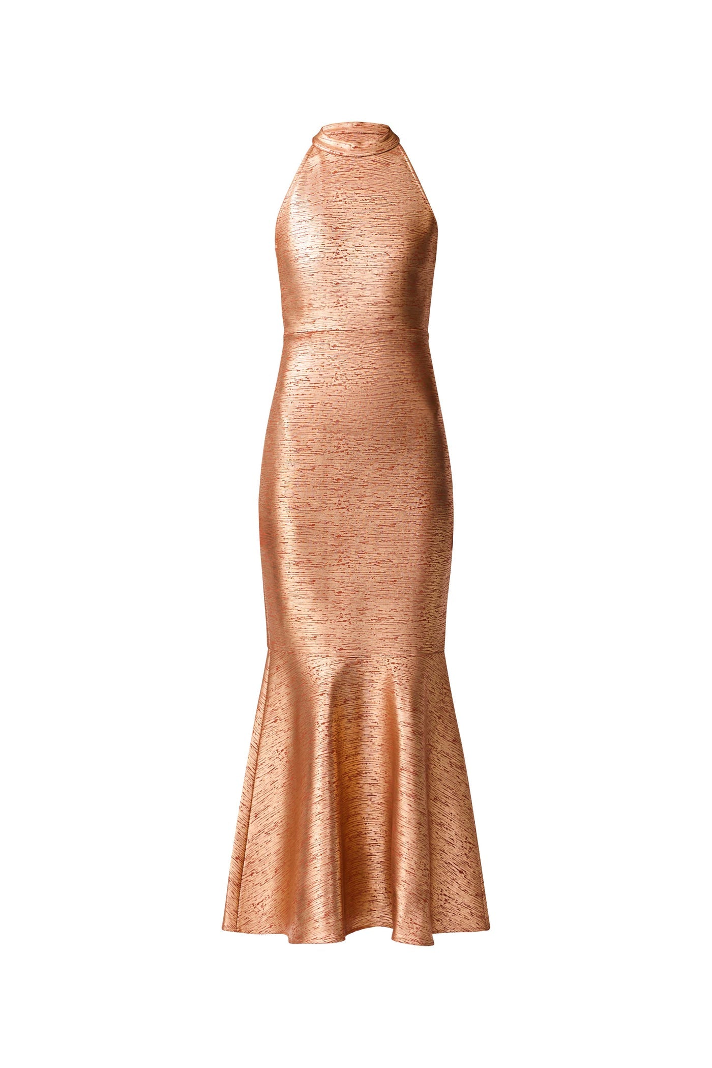 Elliatt Rhian halter Rust bandage midi