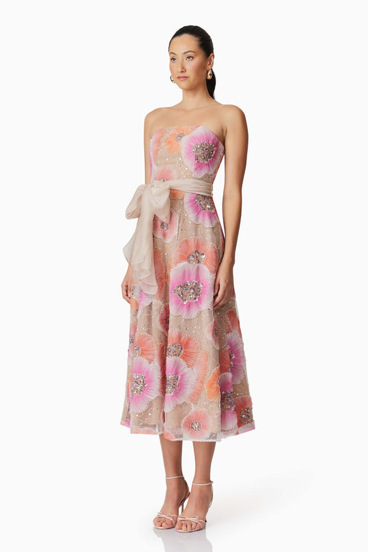 Elliatt Brittany strappy a line midi dress