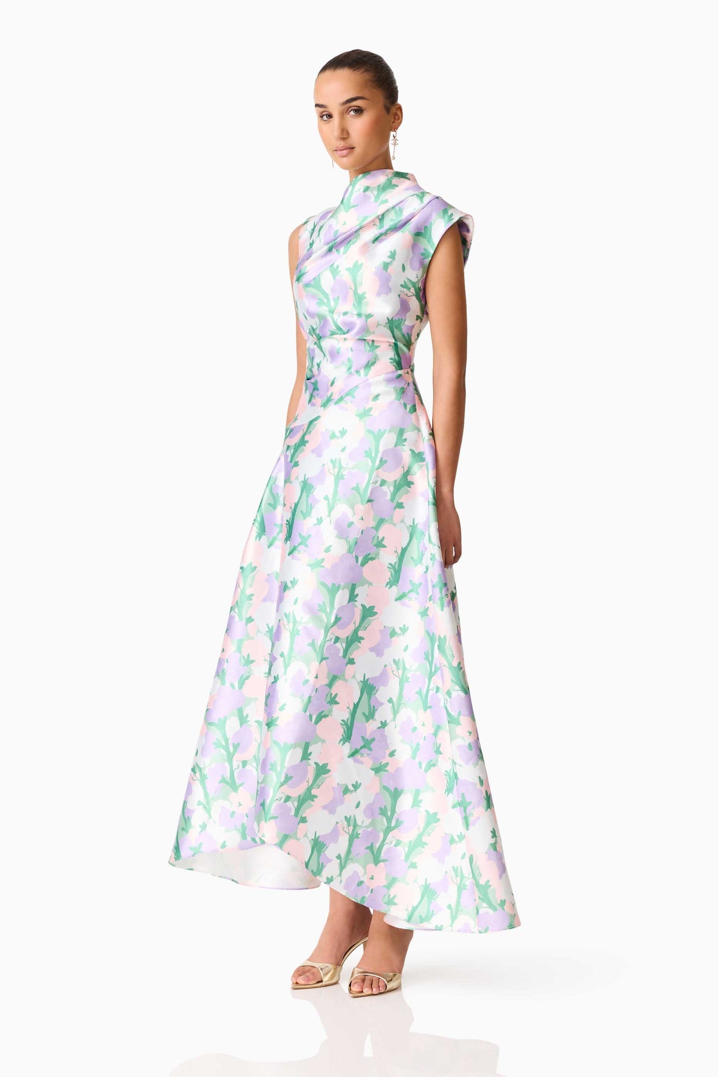 Elliatt Lavina printed floral Gown