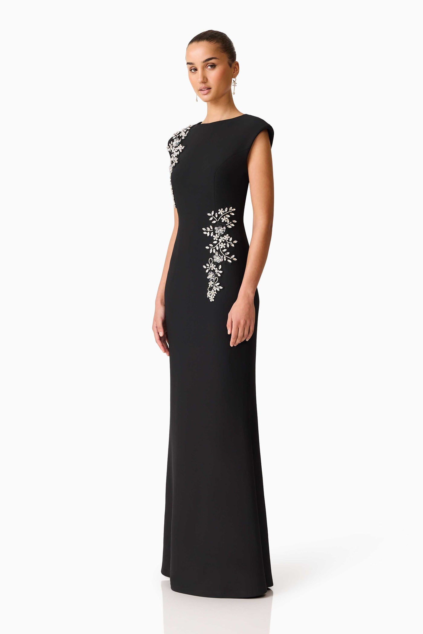 Elliatt Veda boatneck gown