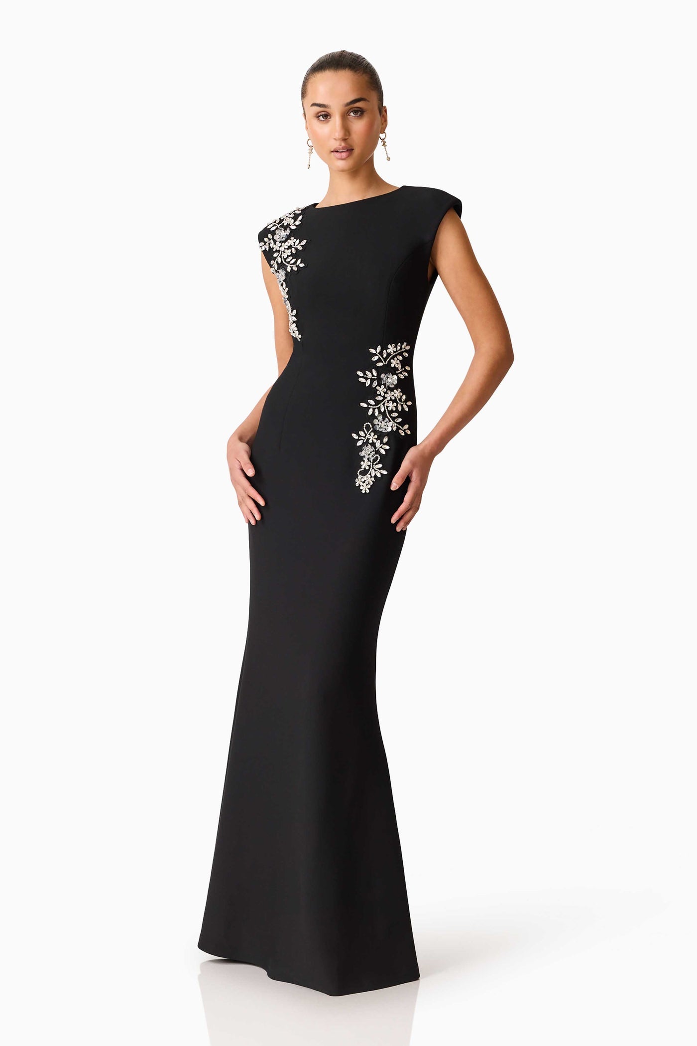 Elliatt Veda boatneck gown
