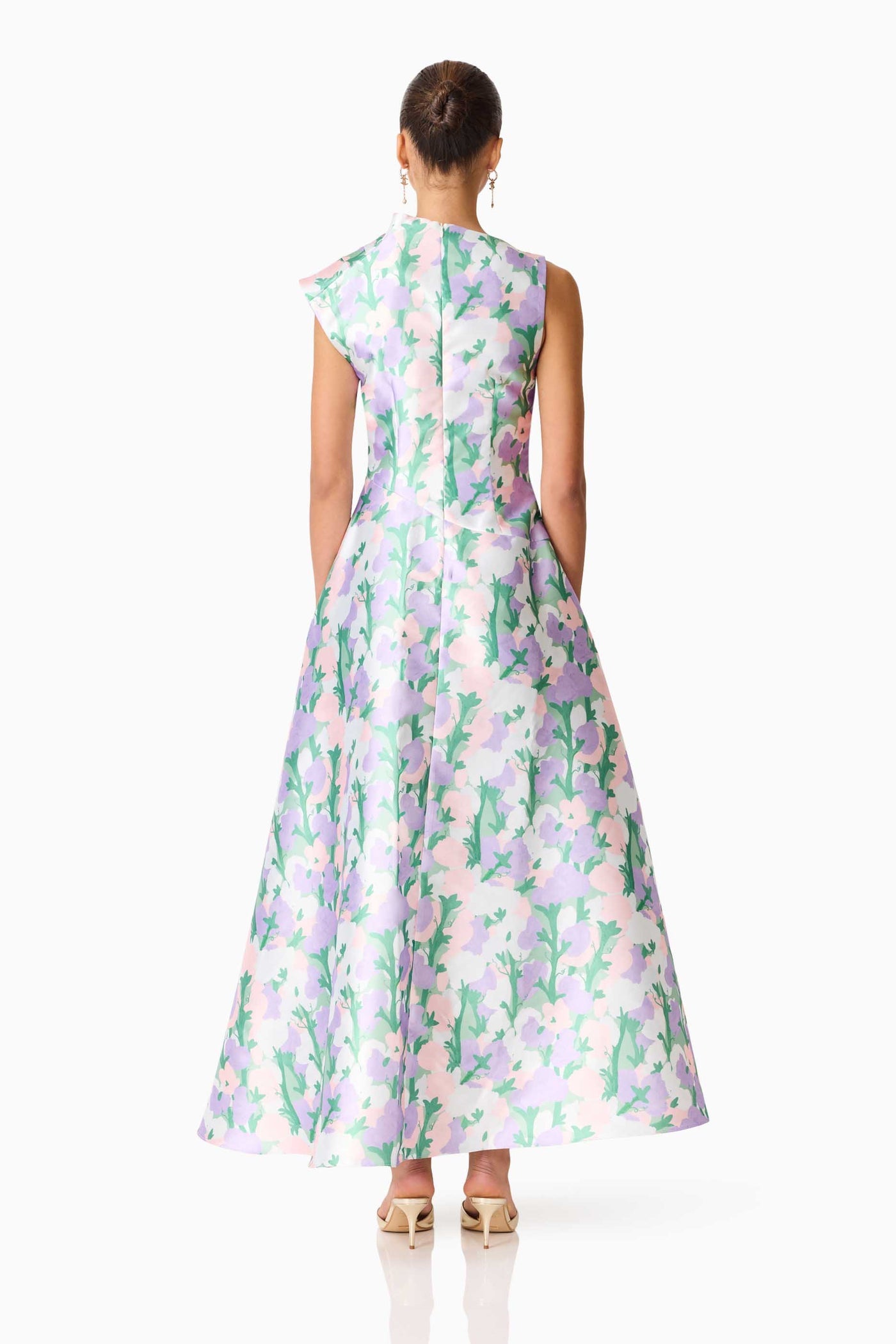 Elliatt Lavina printed floral Gown