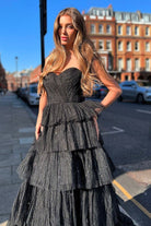 J'ADORE  AUSTRALIA GOWN - shimmering BLACK tulle - Bread Boutique Darwin