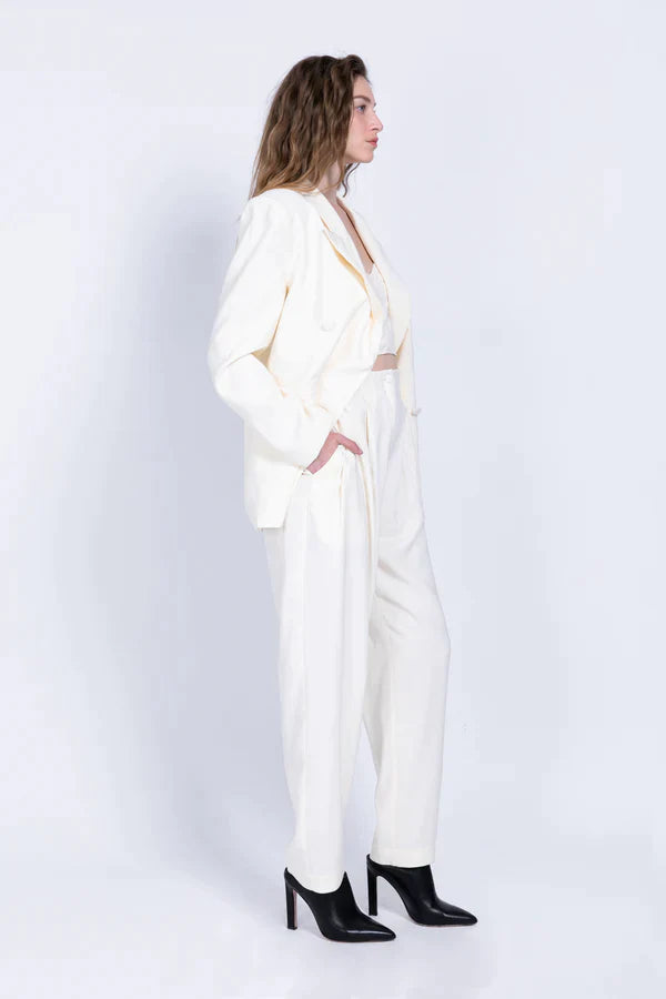 SABINA MUSAYEV LOUISE JACKET - Bread Boutique  - absolutely stunning, collared, GLAMOROUS, GORGEOUS, LONG SLEEVED, RED, SABINA MUSAYEV, SEXY, sleeved, SOFT, SOPHISTICATED, STUNNING, stylish, SUPERB, TAILORED, WHITE - Darwin boutique - Darwin fashion