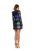 ZHIVAGO SHOW ME THE WAY DRESS - Bread Boutique  - absolutely stunning, asymmetrical, dress, GLAMOROUS, GORGEOUS, LONG SLEEVED, sequin, SEQUINED, SEXY, SHIMMERING, shiny, SOFT, SOPHISTICATED, sophisticaterd, STRETCHY, STUNNING, stylish, SUPERB, WAISTED, Zhivago - Darwin boutique - Darwin fashion