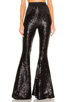 Zhivago LOLA Sequin flared pant - Bread Boutique  - absolutely stunning, black, GLAMOROUS, GORGEOUS, PANT, sequin, SEXY, SOFT, STUNNING, SUPERB, WAISTED, Zhivago - Darwin boutique - Darwin fashion