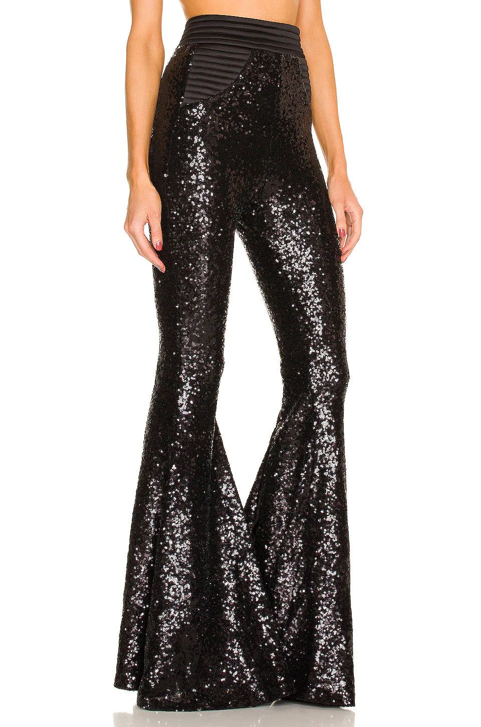 Zhivago LOLA Sequin flared pant - Bread Boutique  - absolutely stunning, black, GLAMOROUS, GORGEOUS, PANT, sequin, SEXY, SOFT, STUNNING, SUPERB, WAISTED, Zhivago - Darwin boutique - Darwin fashion