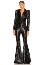 Zhivago LOLA Sequin flared pant - Bread Boutique  - absolutely stunning, black, GLAMOROUS, GORGEOUS, PANT, sequin, SEXY, SOFT, STUNNING, SUPERB, WAISTED, Zhivago - Darwin boutique - Darwin fashion
