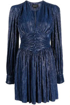 SABINA MUSAYEV PIPA DRESS - Bread Boutique  - asymmetrical, BLUE, dress, GLAMOROUS, GORGEOUS, LONG SLEEVED, polyester, SABINA MUSAYEV, SEXY, SHIMMER, SHIMMERING, shiny, SOFT, SOPHISTICATED, STRETCHY, STUNNING, SUPERB, WAISTED - Darwin boutique - Darwin fashion