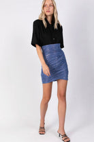 SABINA MUSAYEV MAKARA SKIRT - Bread Boutique  - asymmetrical, GLAMOROUS, GORGEOUS, SABINA MUSAYEV, SEXY, SHIMMER, skirt, SOFT, SOPHISTICATED, sophisticaterd, STUNNING, stylish, SUPERB, WAISTED - Darwin boutique - Darwin fashion
