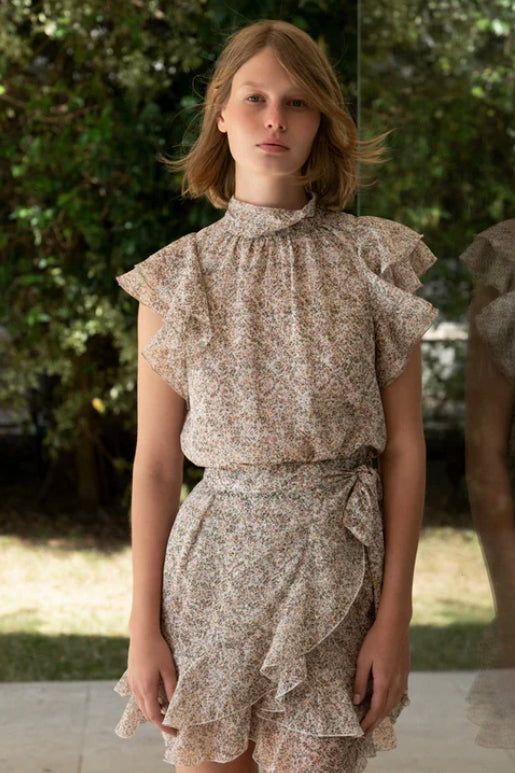 SABINA MUSAYEV SNAPIR SKIRT - Bread Boutique  - CUTE, feminine, mini, PINK, SABINA MUSAYEV, short, skirt, SOPHISTICATED, TOP - Darwin boutique - Darwin fashion