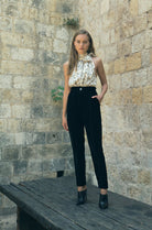 SABINA MUSAYEV ORPHEUS PANTS - Bread Boutique  - black, GORGEOUS, PANT, pants, SABINA MUSAYEV, SEXY, SOFT, SUPERB, velvet, WAISTED - Darwin boutique - Darwin fashion