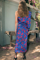 SABINA MUSAYEV LUELLA SKIRT- BLUE PRINT - Bread Boutique  - absolutely stunning, asymmetrical, floral, GLAMOROUS, GORGEOUS, midi, printedfloral, SABINA MUSAYEV, SEXY, skirt, SOFT, SOPHISTICATED, STUNNING, SUPERB, WAISTED - Darwin boutique - Darwin fashion