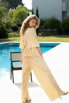 SABINA MUSAYEV COAST PANTS - Bread Boutique  - CREAM, GLAMOROUS, GORGEOUS, PANT, pants, polyester, SABINA MUSAYEV, SEXY, SHIMMER, SHIMMERING, SOFT, SOPHISTICATED, STRETCHY, STUNNING, stylish, SUPERB, WAISTED - Darwin boutique - Darwin fashion