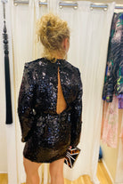 SABINA MUSAYEV SEQUIN CLYDE DRESS - Bread Boutique  - absolutely stunning, asymmetrical, dress, EMBELLISHED, GLAMOROUS, GORGEOUS, SABINA MUSAYEV, sequin, SEXY, SHIMMER, sleeved, SOFT, SOPHISTICATED, STUNNING, stylish, SUPERB, WAISTED - Darwin boutique - Darwin fashion