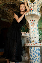 SABINA MUSAYEV CARDI DRESS - Bread Boutique  - asymmetrical, black, GLAMOROUS, GORGEOUS, loose fit, SABINA MUSAYEV, SEXY, SHIMMERING, SOFT, SOPHISTICATED, STUNNING, SUPERB, WAISTED - Darwin boutique - Darwin fashion