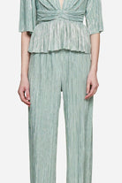 SABINA MUSAYEV COAST PANTS - Bread Boutique  - GLAMOROUS, GORGEOUS, MINT, PANT, pants, polyester, SABINA MUSAYEV, SEXY, SHIMMER, SHIMMERING, shiny, SOFT, SOPHISTICATED, STUNNING, stylish, SUPERB, WAISTED - Darwin boutique - Darwin fashion