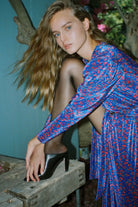 SABINA MUSAYEV ELARA DRESS - Bread Boutique  - asymmetrical, GLAMOROUS, GORGEOUS, JERSEY, printed, SABINA MUSAYEV, SEXY, sleeved, SOFT, SOPHISTICATED, STUNNING, SUPERB, WAISTED - Darwin boutique - Darwin fashion