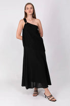 SABINA MUSAYEV GRANITA DRESS - Bread Boutique  - asymmetrical, black, cotton, daywear, dress, GLAMOROUS, GORGEOUS, SABINA MUSAYEV, SEXY, SOFT, SOPHISTICATED, STUNNING, stylish, SUPERB - Darwin boutique - Darwin fashion